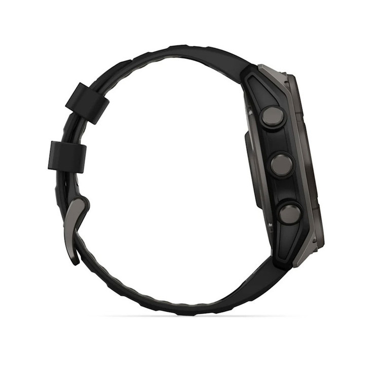 ساعت هوشمند 51 میلیمتری گارمین مدل Fenix 8 Solar Sapphire با بند سیلیکونی