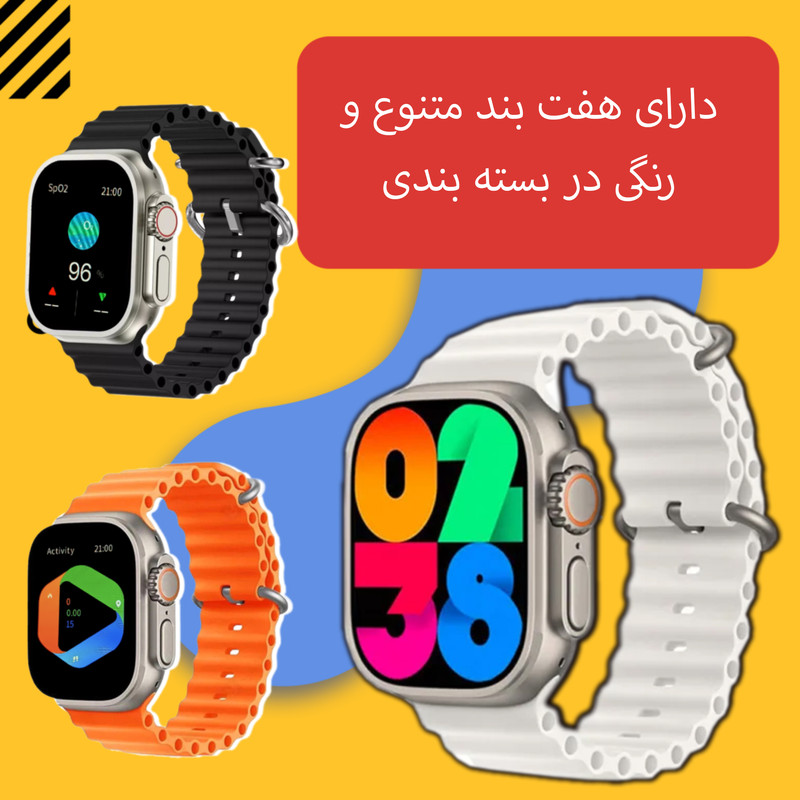 ساعت هوشمند ویسمی 49 میلیمتر مدل ws20 ultra با بند سیلیکونی به همراه هندزفری بلوتوثی