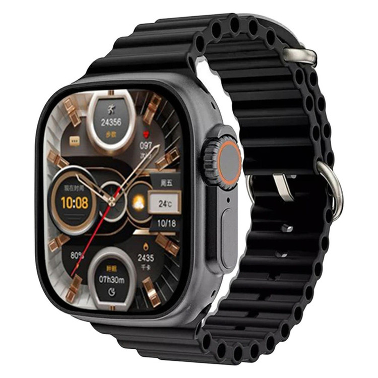 ساعت هوشمند مدل WS-75 ULTRA 2 صفحه نمایش رنگی، کنترل سطح اکسیژن خون بند سیلیکونی