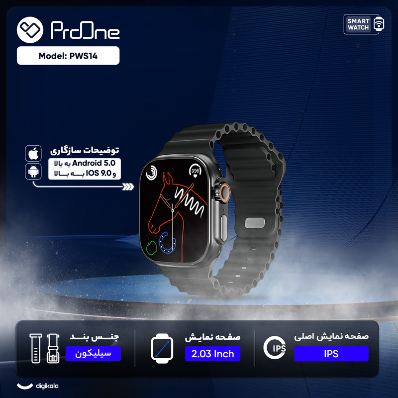 ساعت هوشمند پرووان مدل PWS14