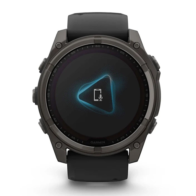 ساعت هوشمند 47 میلیمتری گارمین مدل Fenix 8 Solar Sapphire با بند سیلیکونی