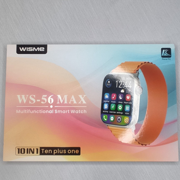 ساعت هوشمند 2 اینچ ویسمی مدل WS-56Max با بند سیلیکون