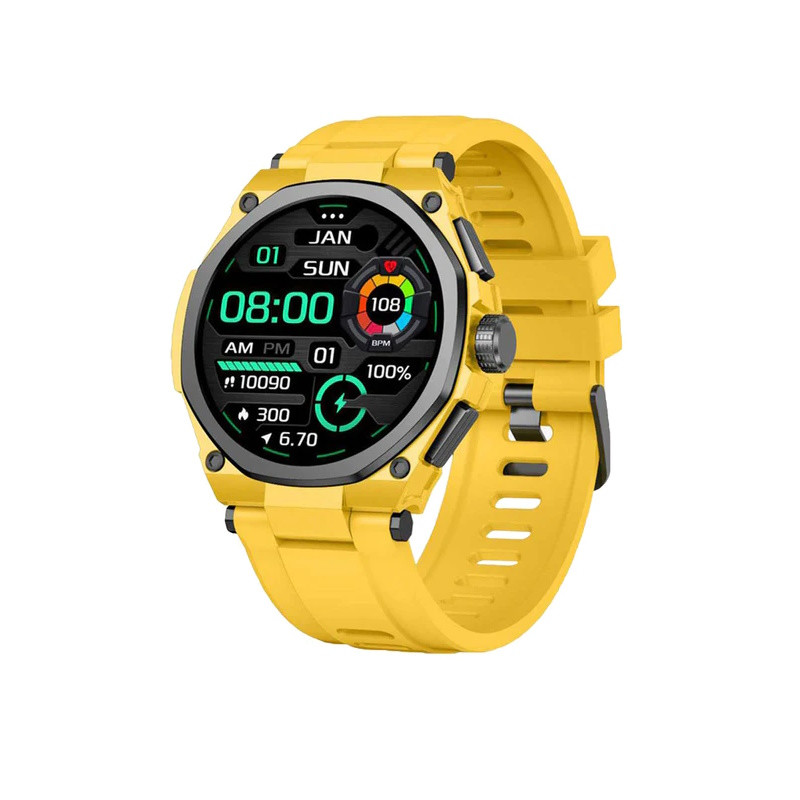 ساعت هوشمند گرین لاین مدل MMD QUALITY GRAND SMART 7009 دارای قابلیت های صفحه نمایش رنگی، صفحه نمایش لمسی، کنترل موسیقی (Music Player)، پشتیبانی از زبان فارسی در منو و سیستمعامل بند سیلیکون