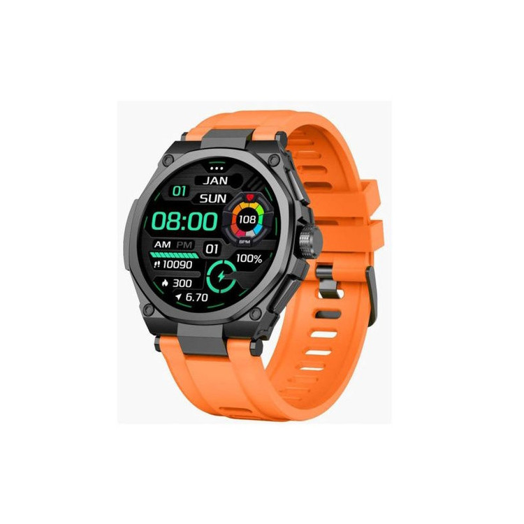 ساعت هوشمند گرین لاین مدل MMD QUALITY GRAND SMART 7009 دارای قابلیت های صفحه نمایش رنگی، صفحه نمایش لمسی، کنترل موسیقی (Music Player)، پشتیبانی از زبان فارسی در منو و سیستمعامل بند سیلیکون