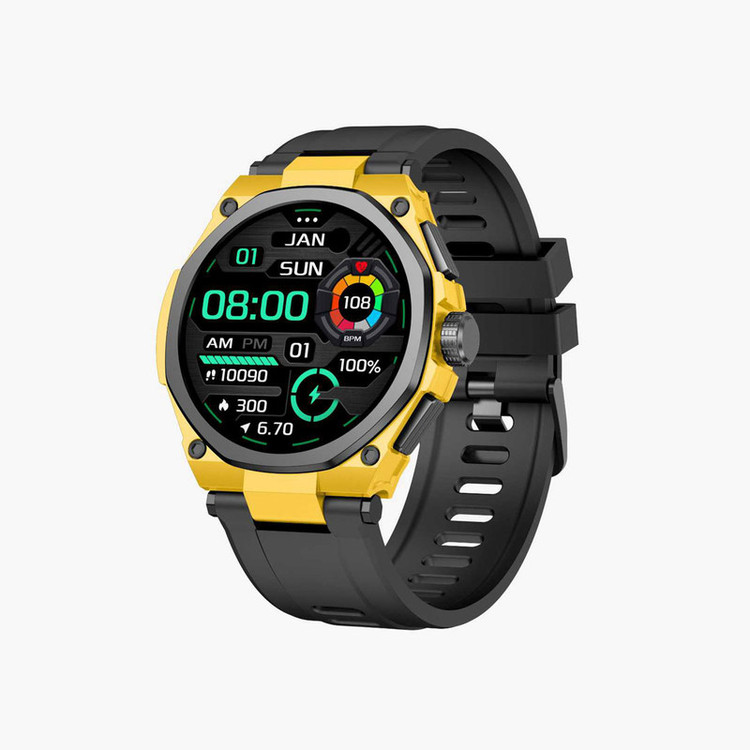 ساعت هوشمند گرین لاین مدل MMD QUALITY GRAND SMART 7009 دارای قابلیت های صفحه نمایش رنگی، صفحه نمایش لمسی، کنترل موسیقی (Music Player)، پشتیبانی از زبان فارسی در منو و سیستمعامل بند سیلیکون