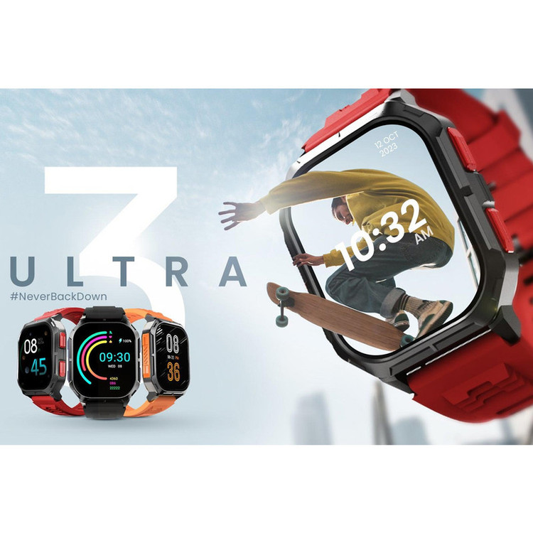 ساعت هوشمند 50 میلیمتری های فیوچر مدل Ultra 3 با بند سیلیکونی