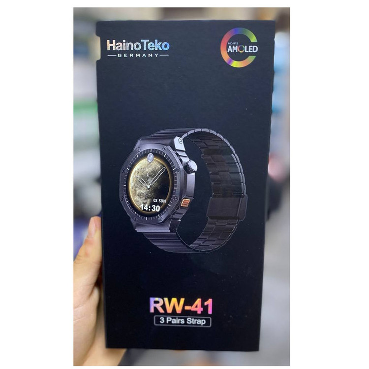 ساعت هوشمند هاینو تکو مدل BGH WIRELESS 41RW BEST 2008 دارای قابلیت های صفحه نمایش رنگی، صفحه نمایش لمسی، کنترل موسیقی (Music Player)، قابلیت مکالمه از طریق بلوتوث بند فلز