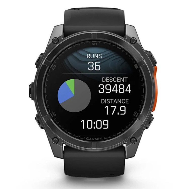 ساعت هوشمند 51 میلیمتری گارمین مدل Fenix 8 Amoled Sapphire با بند سیلیکونی