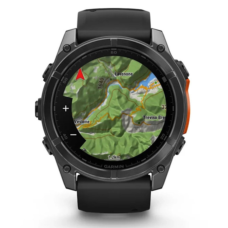 ساعت هوشمند 51 میلیمتری گارمین مدل Fenix 8 Amoled Sapphire با بند سیلیکونی