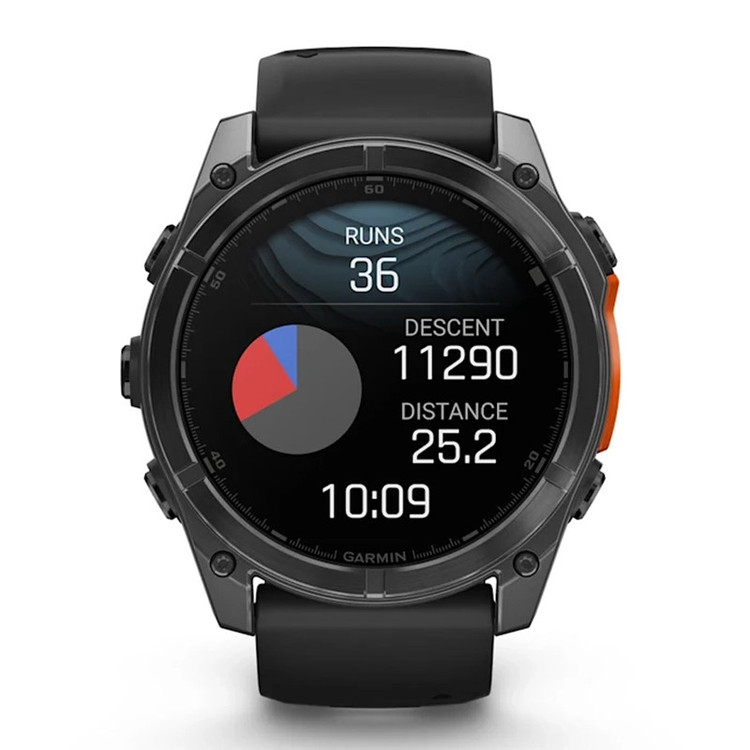 ساعت هوشمند 47 میلیمتری گارمین مدل Fenix 8 Amoled با بند سیلیکونی