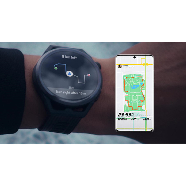 ساعت هوشمند 46 میلیمتری هوآوی مدل GT Runner با بند سیلیکونی