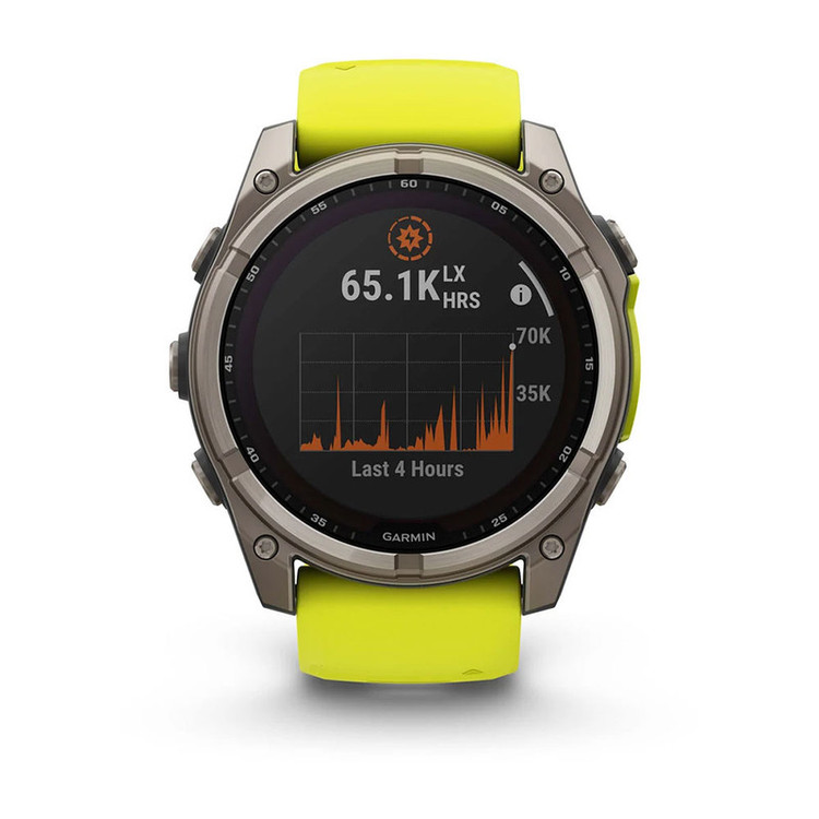ساعت هوشمند 51 میلیمتری گارمین مدل Fenix 8 Solar Sapphire با بند سیلیکونی