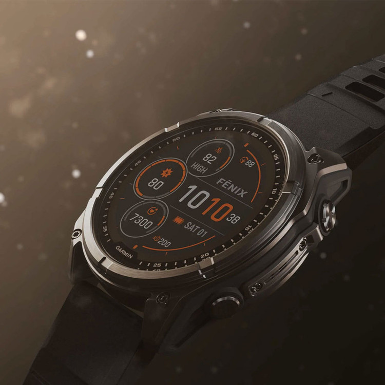 ساعت هوشمند 51 میلیمتری گارمین مدل Fenix 8 Solar Sapphire با بند سیلیکونی