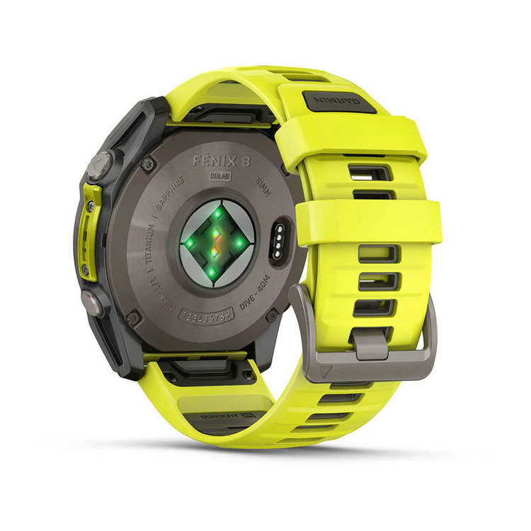 ساعت هوشمند 51 میلیمتری گارمین مدل Fenix 8 Solar Sapphire با بند سیلیکونی