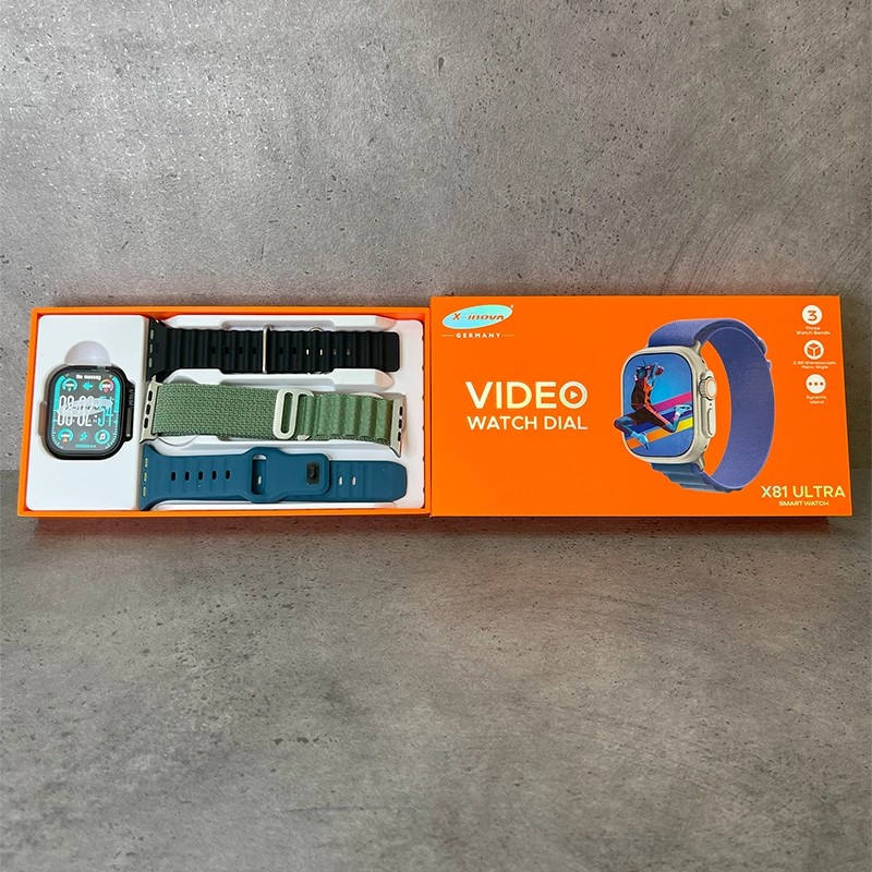 ساعت هوشمند 2.05 اینچی ایکس اینووا مدل X81 ULTRA با بند سیلیکونی