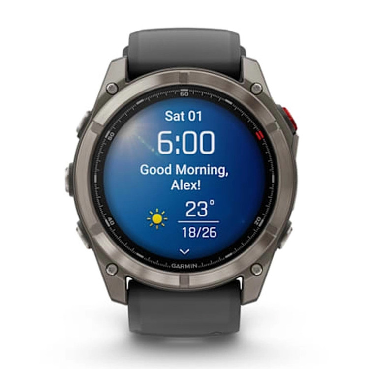 ساعت هوشمند 47 میلیمتری گارمین مدل Fenix 8 Pro با بند سیلیکونی