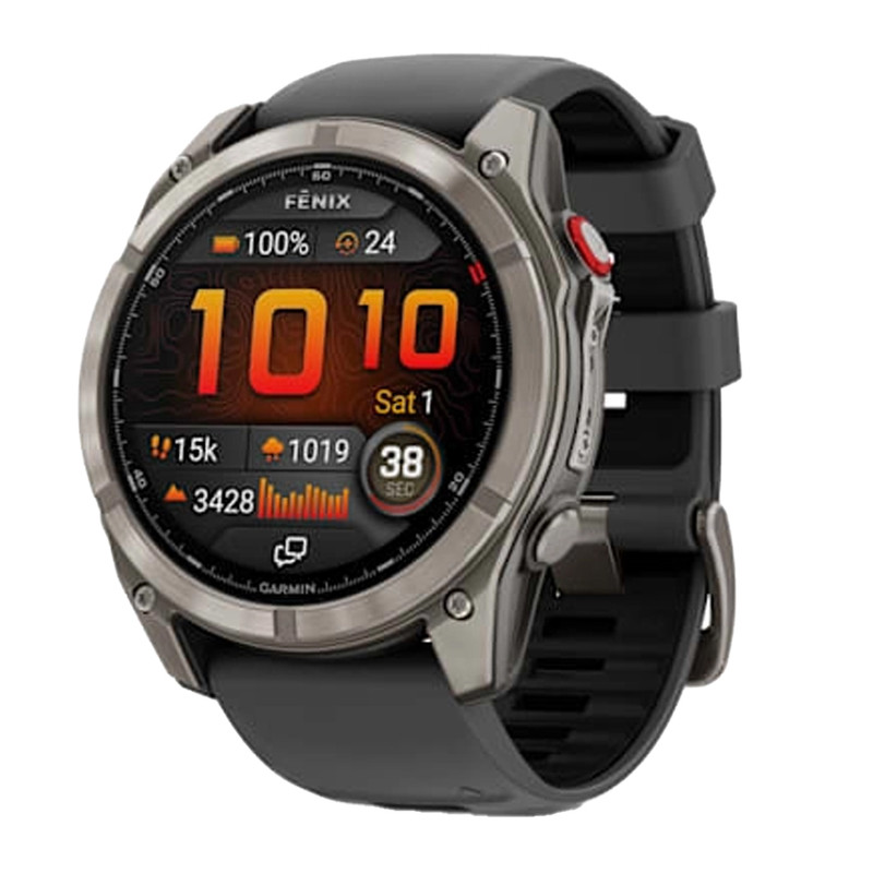 ساعت هوشمند 47 میلیمتری گارمین مدل Fenix 8 Pro با بند سیلیکونی