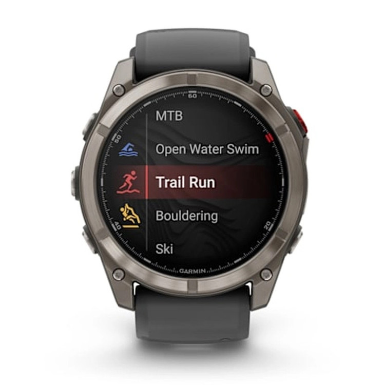 ساعت هوشمند 47 میلیمتری گارمین مدل Fenix 8 Pro با بند سیلیکونی