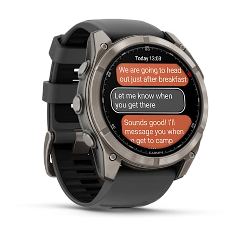 ساعت هوشمند 47 میلیمتری گارمین مدل Fenix 8 Pro با بند سیلیکونی