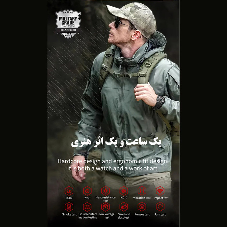 ساعت هوشمند بی اس تی مدل KR82 با قابلیت صفحه نمایش رنگی و لمسی، کنترل موسیقی، سنجش اکسیژن خون، مکالمه از طریق بلوتوث، امکان تغییر تم ساعت و بند سیلیکونی