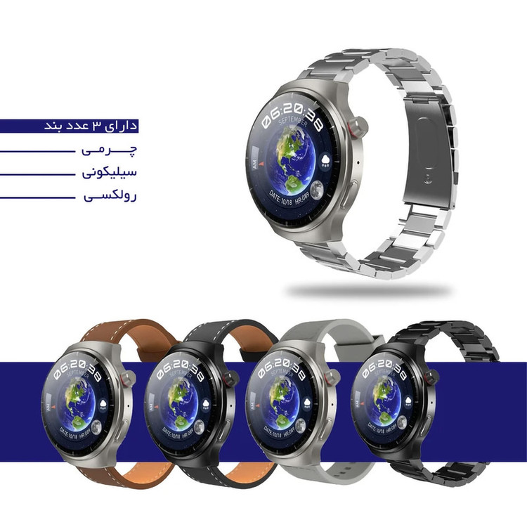 ساعت هوشمند ویرفیت مدل HW6 MINI صفحه نمایش رنگی و لمسی، کنترل موسیقی، کنترل سطح اکسیژن خون