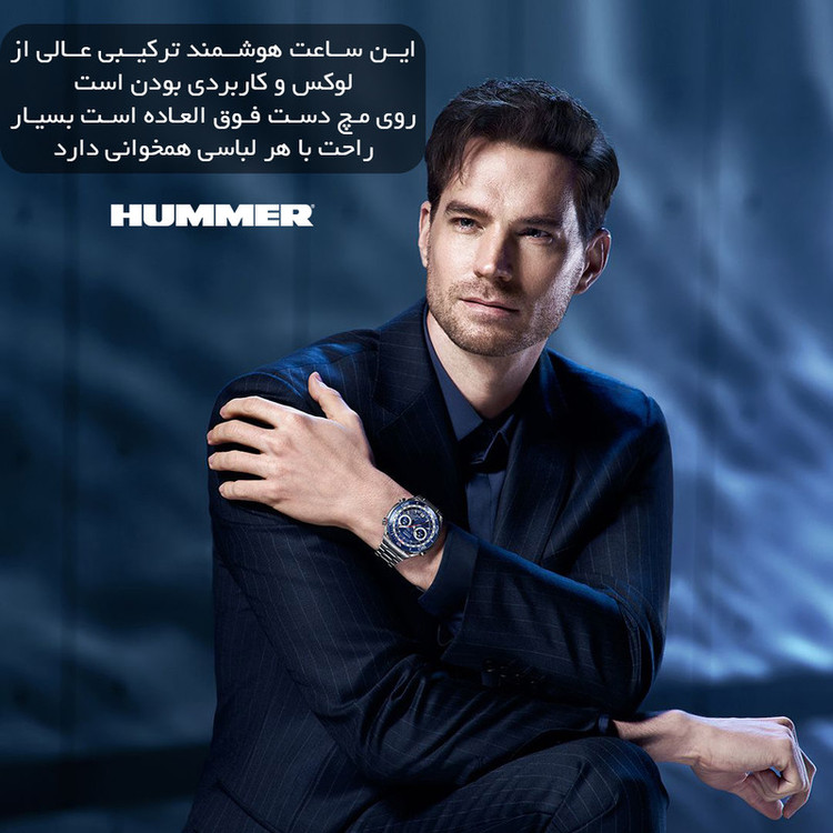 ساعت هوشمند 50 میلی متری هامر مدل GS ULTIMATE بند سیلیکونی