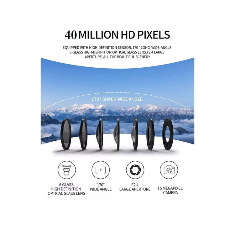 دوربین فیلم برداری ورزشی مدل Viran 4K Ultra 16MP