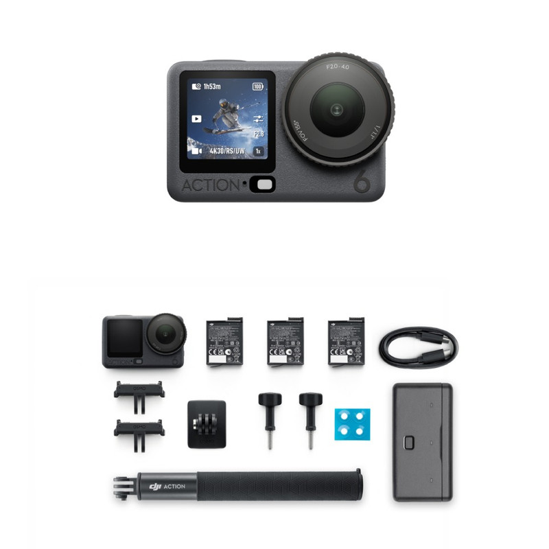 دوربین فیلم برداری ورزشی دی جی آی مدل Osmo Action 6 Adventure Combo