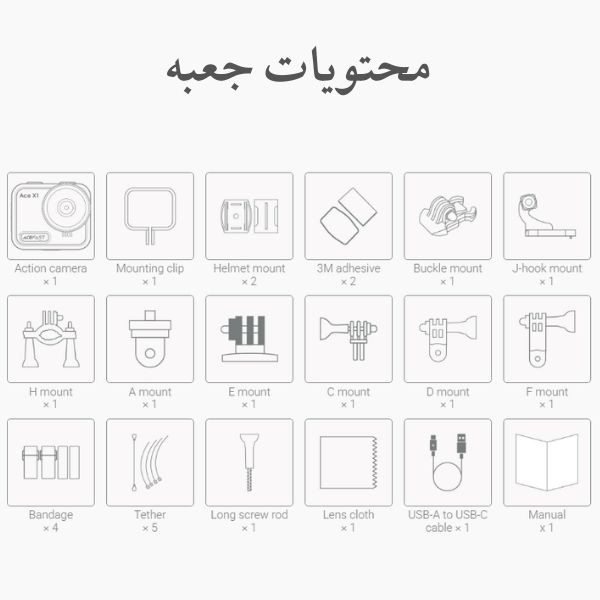 دوربین فیلم برداری ورزشی ایس فست مدل X1 4K