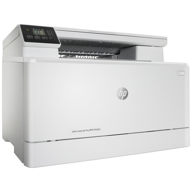 پرینتر لیزری چندکاره رنگی اچ پی مدل Color LaserJet Pro MFP M182n با اتصال باسیم و بیسیم، سایز چاپ A4