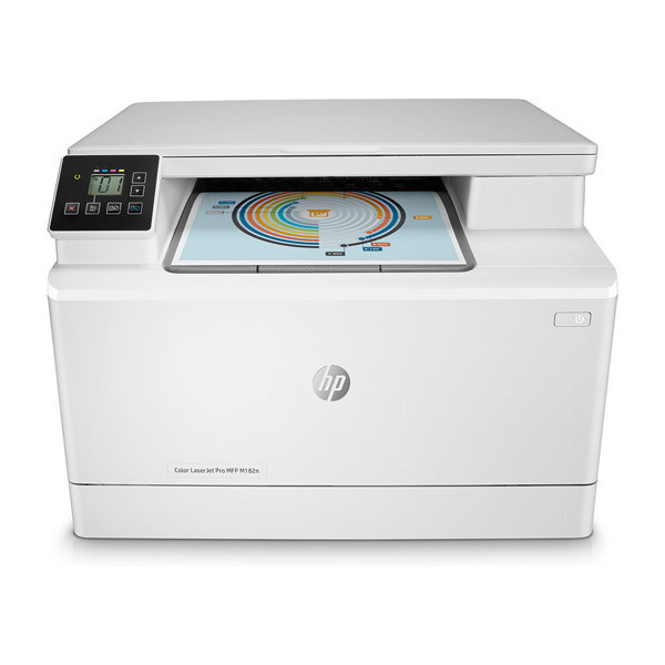 پرینتر لیزری چندکاره رنگی اچ پی مدل Color LaserJet Pro MFP M182n با اتصال باسیم و بیسیم، سایز چاپ A4