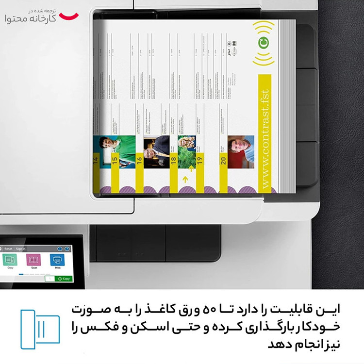 پرینتر چند کاره لیزری اچپی مدل Color LaserJet Pro MFP M479fnw