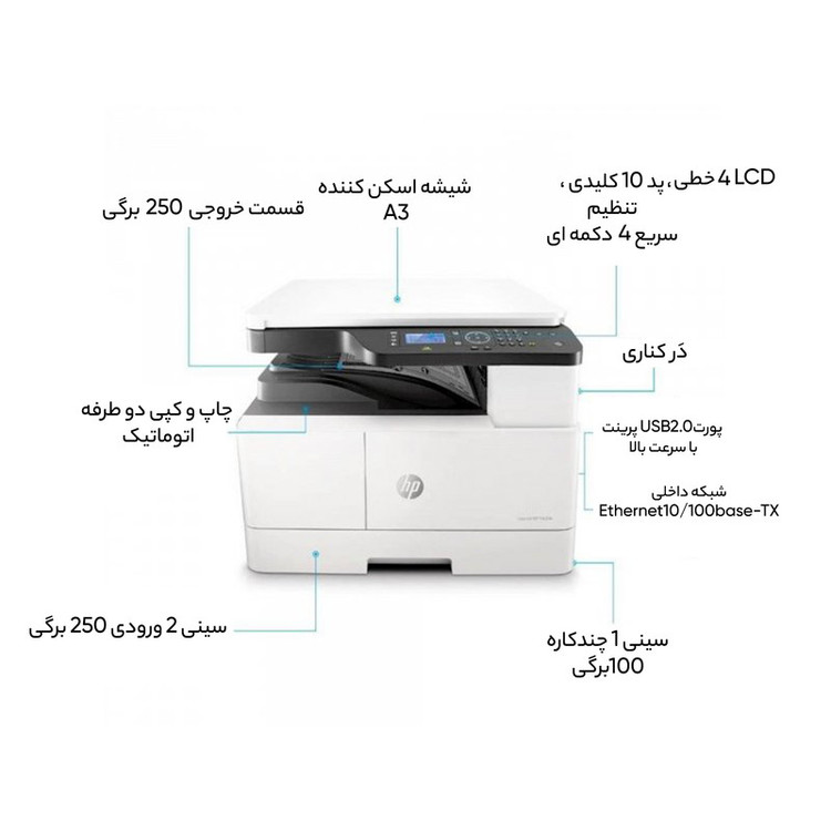 پرینتر چند کاره لیزری اچ پی مدل LaserJet MFP M442dn