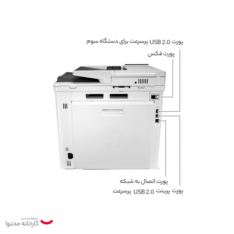 پرینتر چند کاره لیزری اچپی مدل Color LaserJet Enterprise MFP M480f