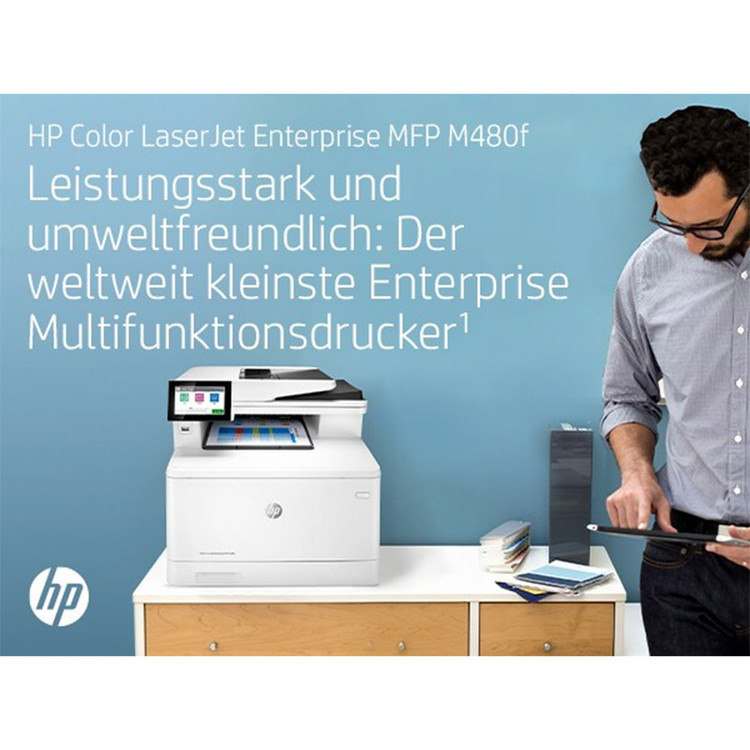 پرینتر چند کاره لیزری اچپی مدل Color LaserJet Enterprise MFP M480f