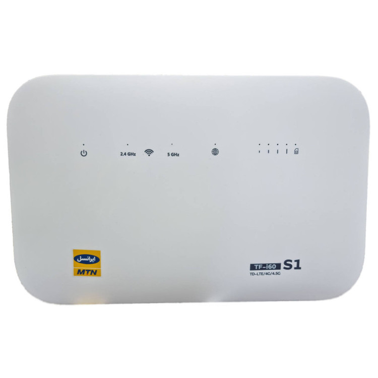 مودم 4G/TD-LTE ایرانسل مدل TF-i60 S1 به همراه 320 گیگابایت اینترنت شش ماهه TD و 180 گیگابایت اینترنت شش ماهه 4G و 3 عدد سیم کارت دائمی طلایی
