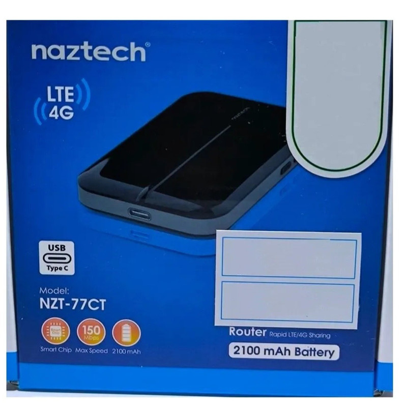 مودم 4G LTE نزتک قابل حمل مدل Nzt-77ct به همراه ۳۰ گیگ اینترنت۳ماهه آسیاتکی