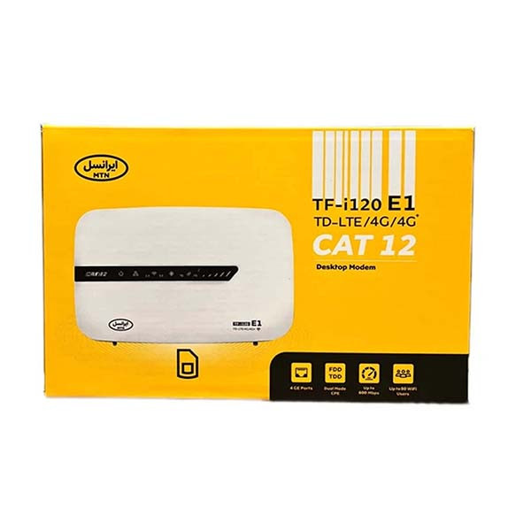 مودم تمام اپراتور TD-LTE ایرانسل مدل TF-i120 E1 به همراه 20 گیگ اینترنت یک ماهه