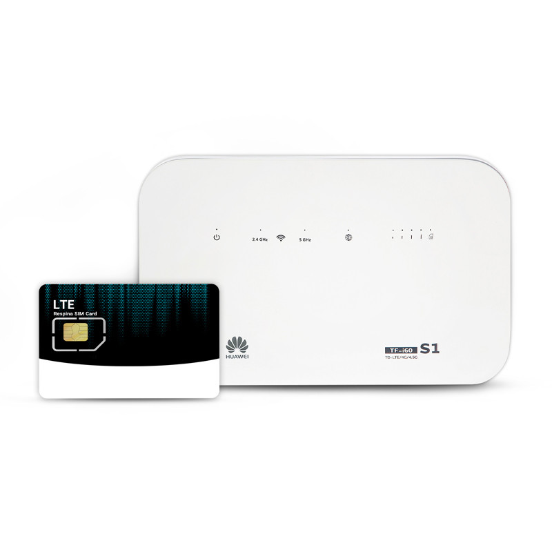 پکیج اینترنت ثابت TDLTE رسپینا با 200 گیگ اینترنت سه ماهه به همراه سیم کارت و مودم TF-i60 S1
