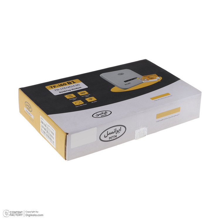 مودم 4G/TD-LTE ایرانسل مدل TF-i60 B1 به همراه دو سیم کارت