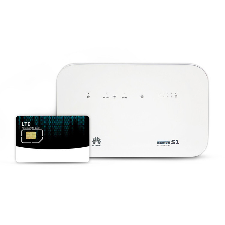 پکیج اینترنت ثابت TDLTE رسپینا با 350 گیگ اینترنت شش ماهه به همراه سیم کارت و مودم TF-i60 S1