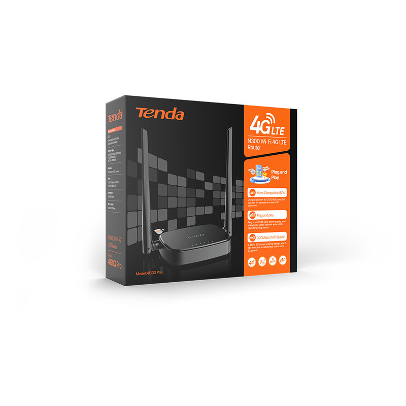 مودم روتر سیمکارتی 4G تندا مدل 4G03 pro