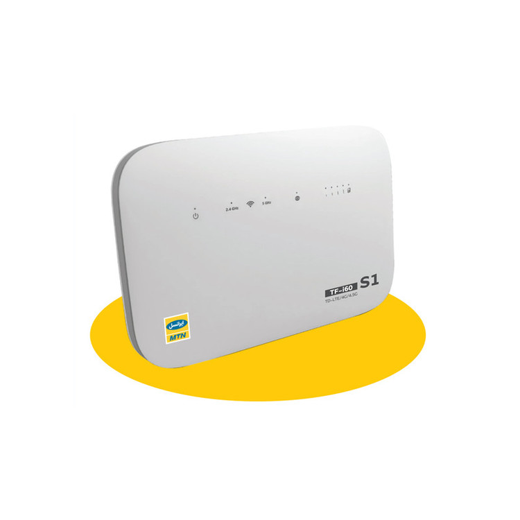 مودم 4G/TD-LTE ایرانسل مدل TF-I60 S1 به همراه یک سیمکارت TD و یک سیمکارت FD