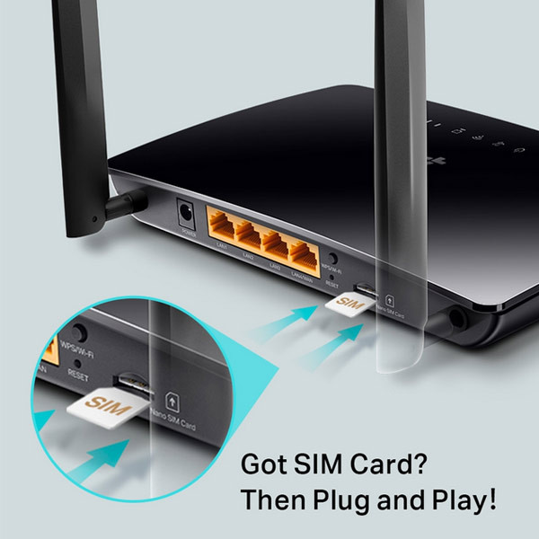 مودم روتر بی سیم 4G LTE تی پی-لینک مدل Archer MR202 AC750