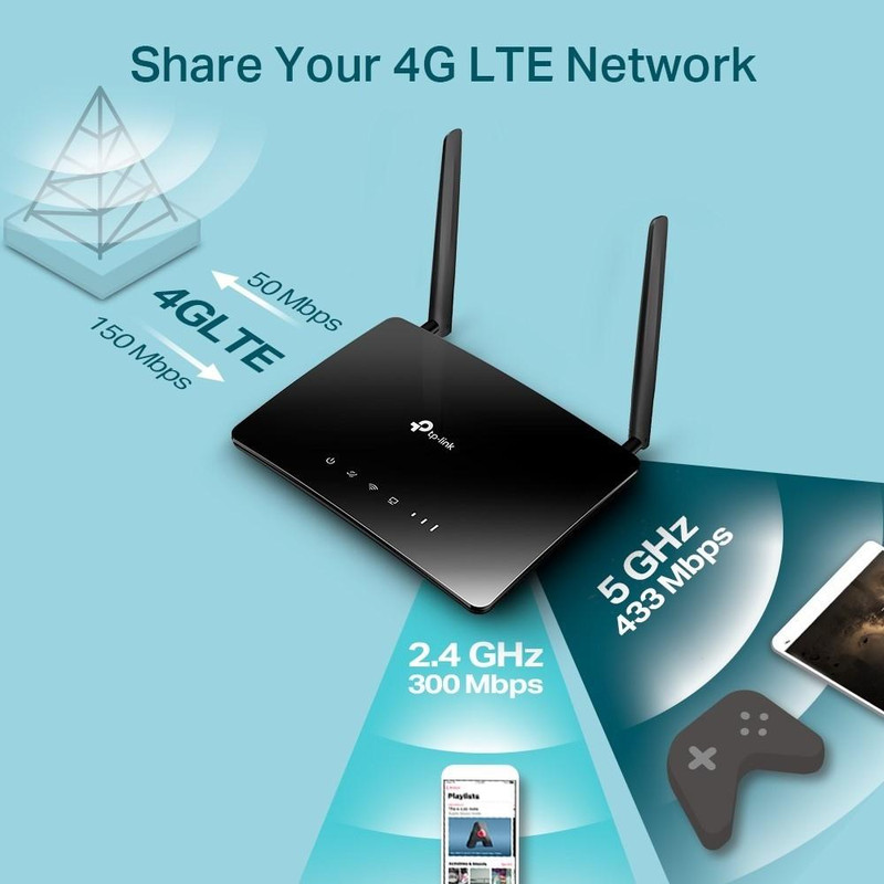 مودم روتر بی سیم 4G LTE تی پی-لینک مدل MR400 V4.30