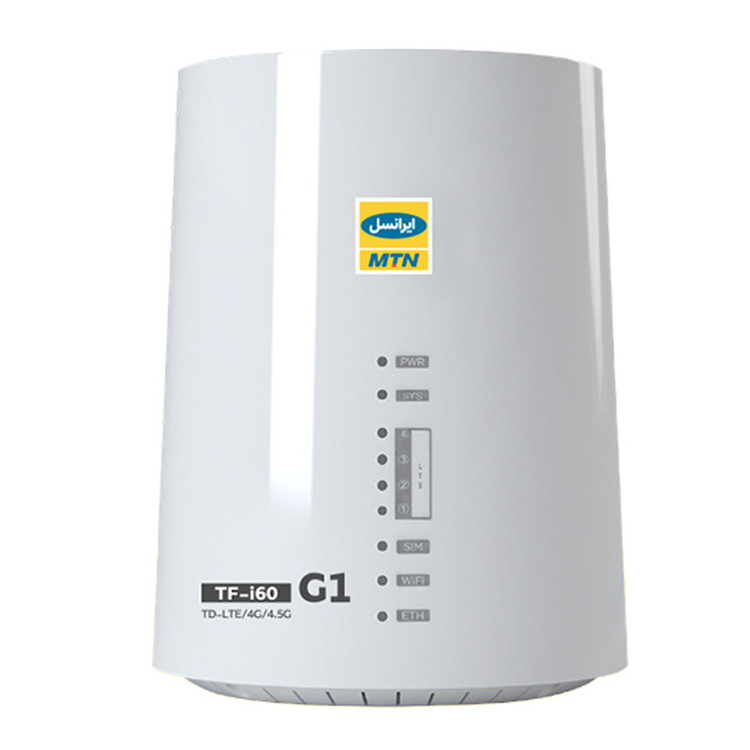 مودم 4G/TD-LTE ایرانسل مدل TF-i60 G1 به همراه سیم کارت TD-LTEو 300 گیگ اینترنت یکساله