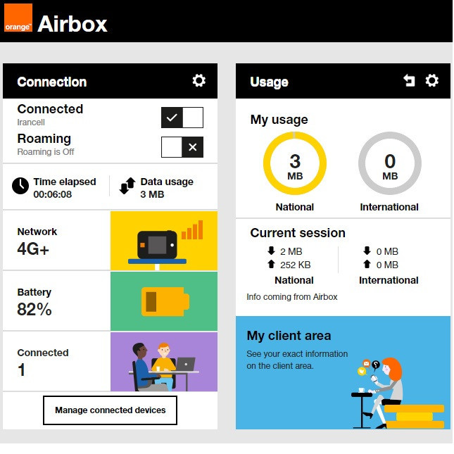 مودم 4.5G قابل حمل ارنج مدل +Airbox S2 - 4G