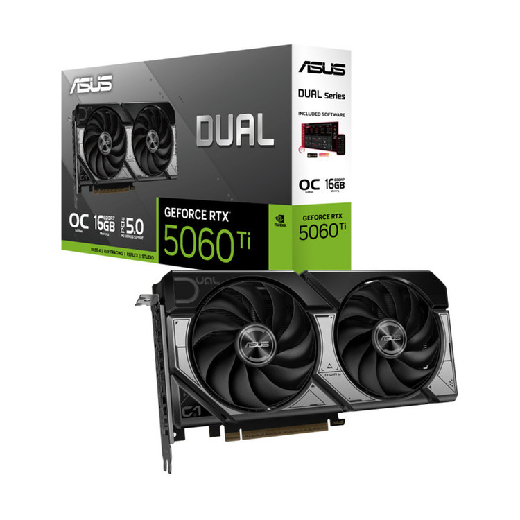 کارت گرافیک مبتنی بر NVIDIA ایسوس مدل Dual GeForce RTX 5060 Ti 16GB GDDR7 OC Edition