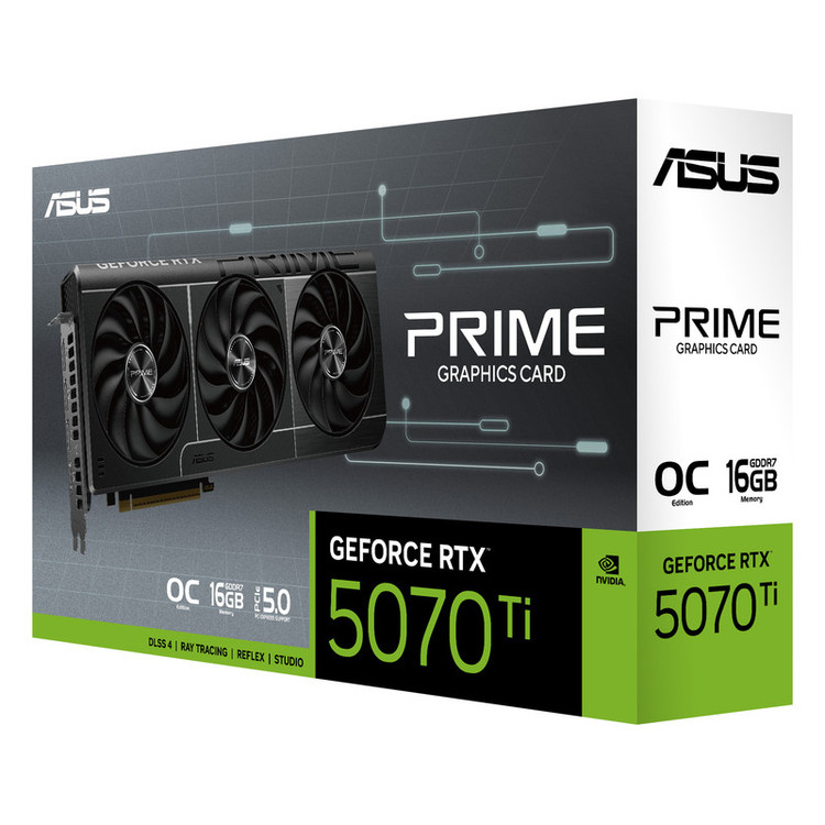کارت گرافیک ایسوس مدل PRIME GeForce RTX 5070 Ti 16GB GDDR7 OC