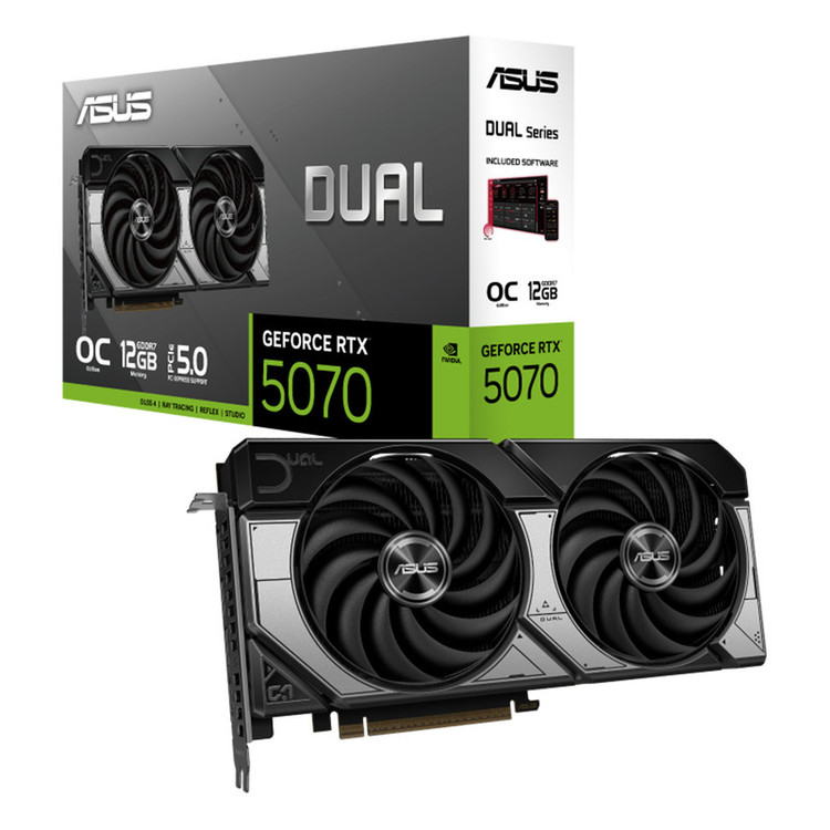 کارت گرافیک ایسوس مدل Dual GeForce RTX 5070 12GB GDDR7 OC Edition